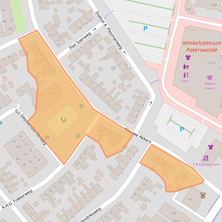 Kaart van postcodegebied 9765GC.