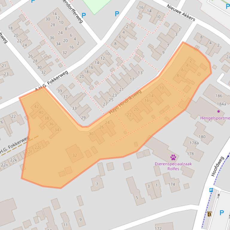 Kaart van postcodegebied 9765GG.