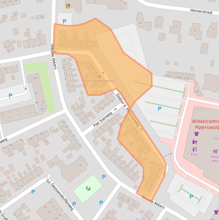 Kaart van postcodegebied 9765GT.