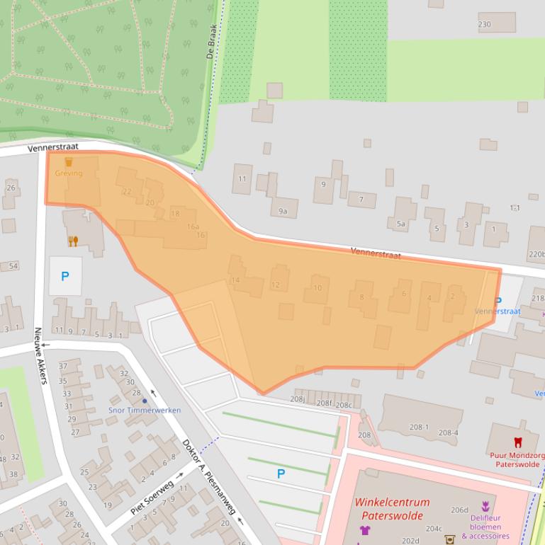 Kaart van postcodegebied 9765GX.