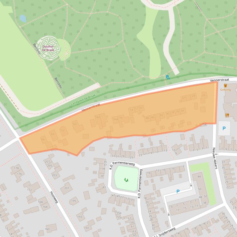 Kaart van postcodegebied 9765GZ.