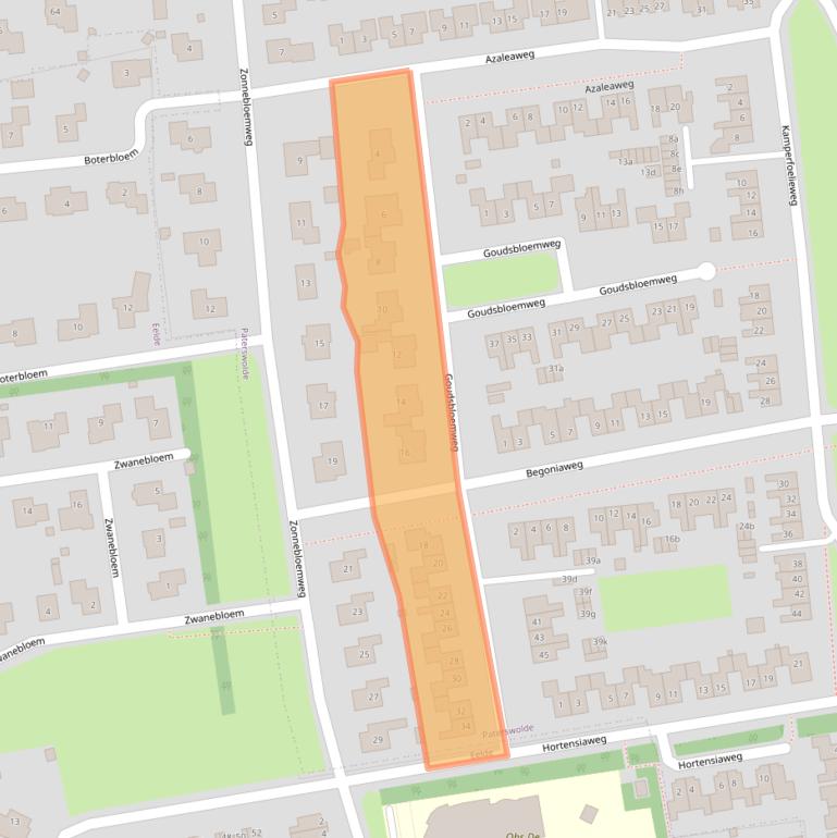 Kaart van postcodegebied 9765HS.