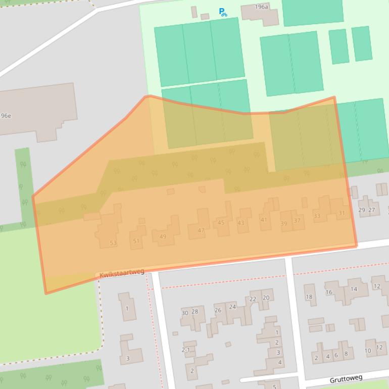 Kaart van postcodegebied 9765JR.