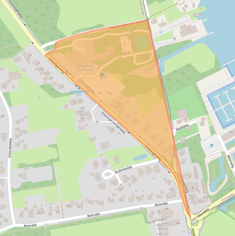 Kaart van postcodegebied 9765TA.