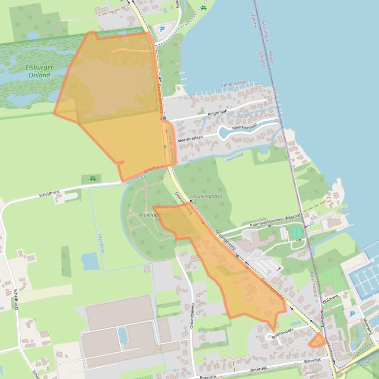 Kaart van postcodegebied 9765TB.