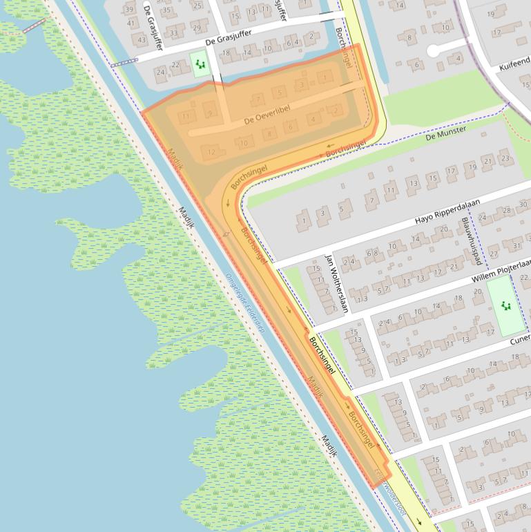 Kaart van postcodegebied 9766PT.