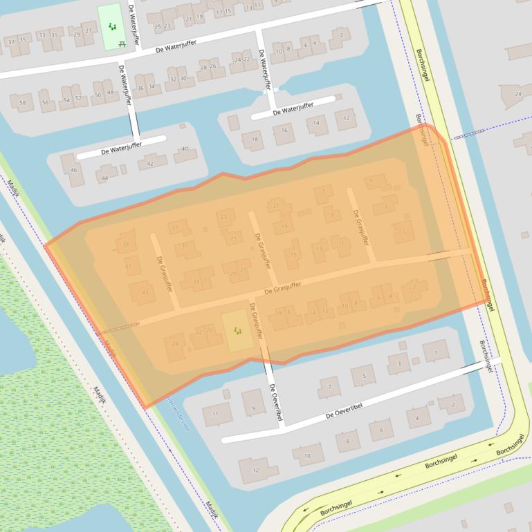 Kaart van postcodegebied 9766PV.