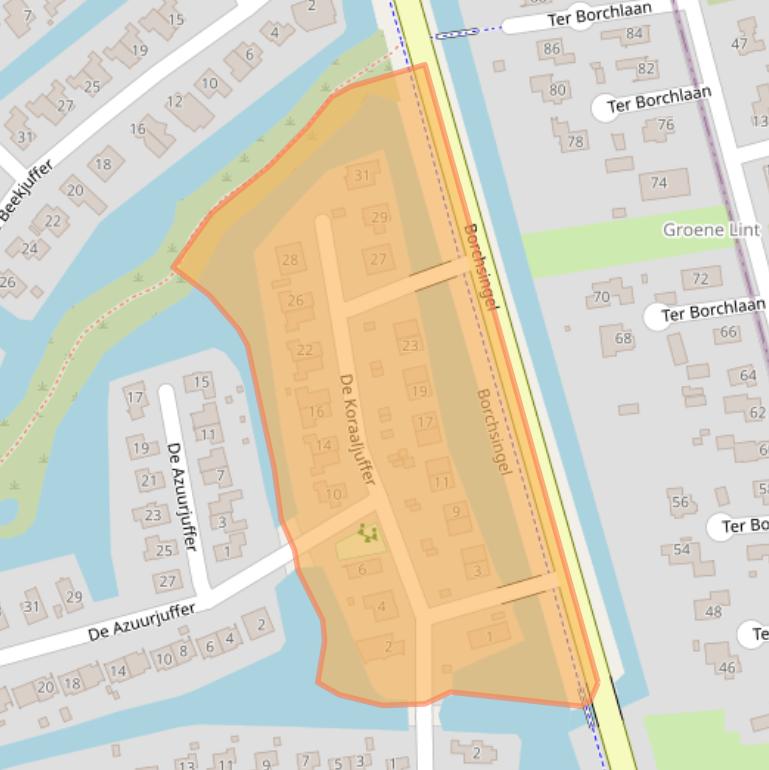 Kaart van postcodegebied 9766RA.