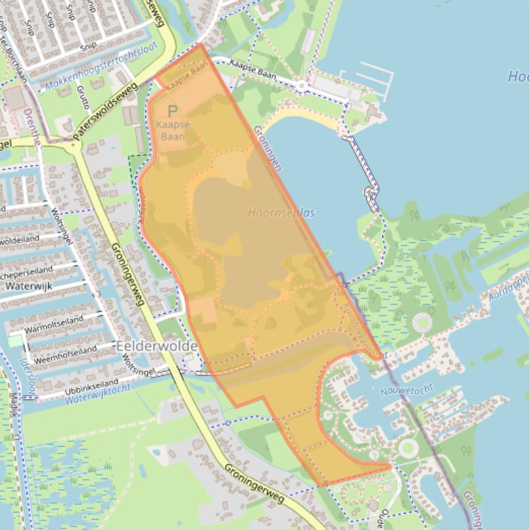 Kaart van postcodegebied 9766TE.