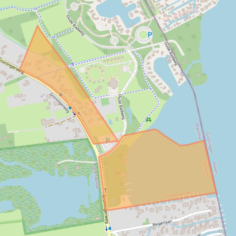 Kaart van postcodegebied 9766TK.