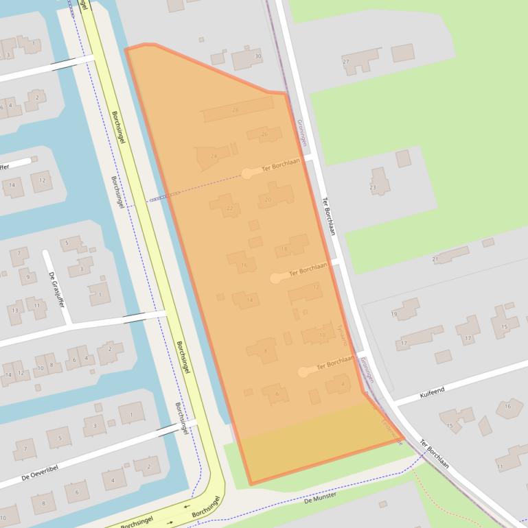 Kaart van postcodegebied 9766TW.