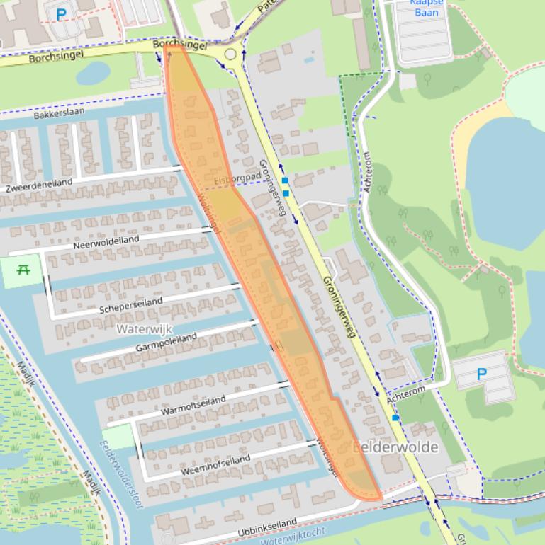 Kaart van postcodegebied 9766VN.