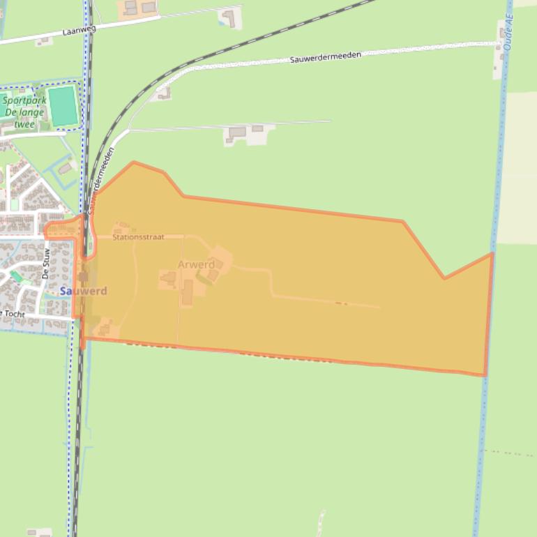 Kaart van postcodegebied 9771AG.