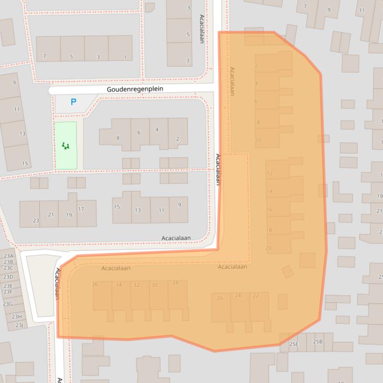 Kaart van postcodegebied 9771AJ.