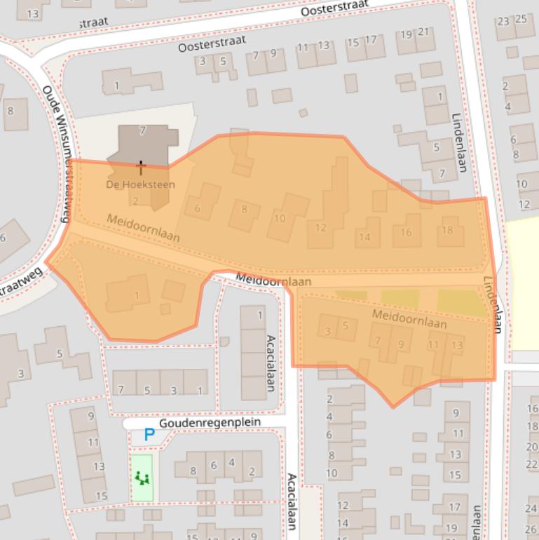 Kaart van postcodegebied 9771AN.