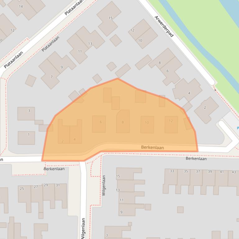 Kaart van postcodegebied 9771AV.