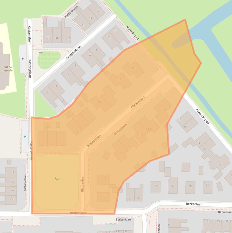 Kaart van postcodegebied 9771AX.