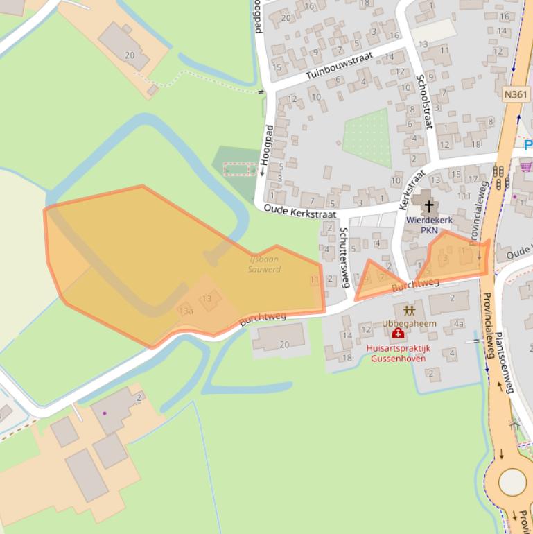 Kaart van postcodegebied 9771BA.