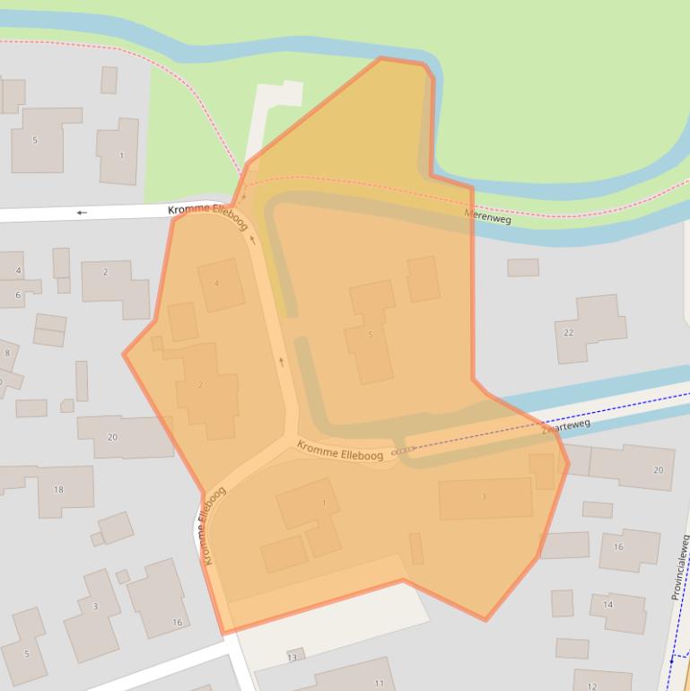 Kaart van postcodegebied 9771BN.