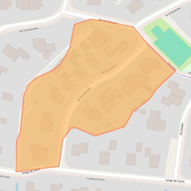 Kaart van postcodegebied 9771BW.