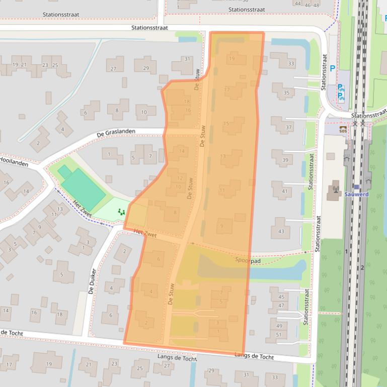 Kaart van postcodegebied 9771CA.