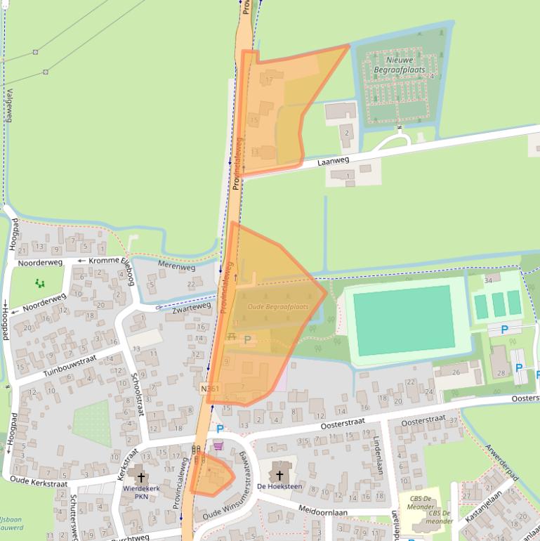 Kaart van postcodegebied 9771TA.