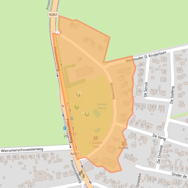 Kaart van postcodegebied 9774PG.