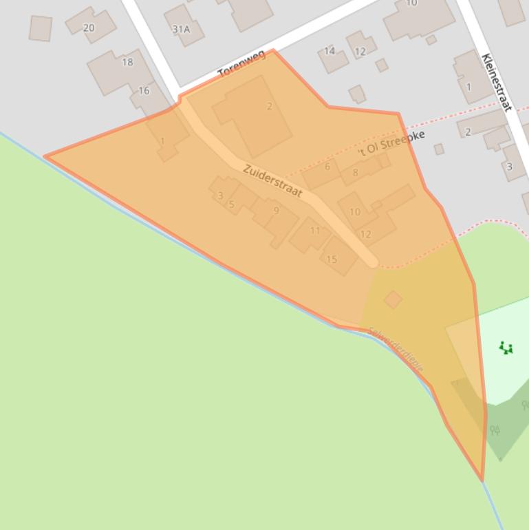 Kaart van postcodegebied 9774PL.