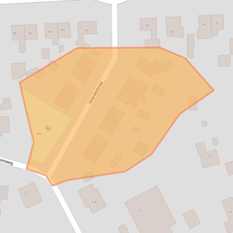 Kaart van postcodegebied 9774PM.