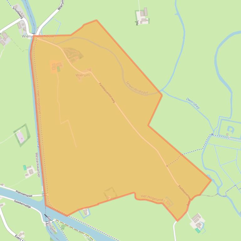 Kaart van postcodegebied 9774TG.