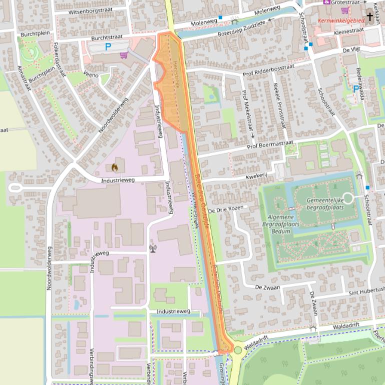 Kaart van postcodegebied 9781AA.