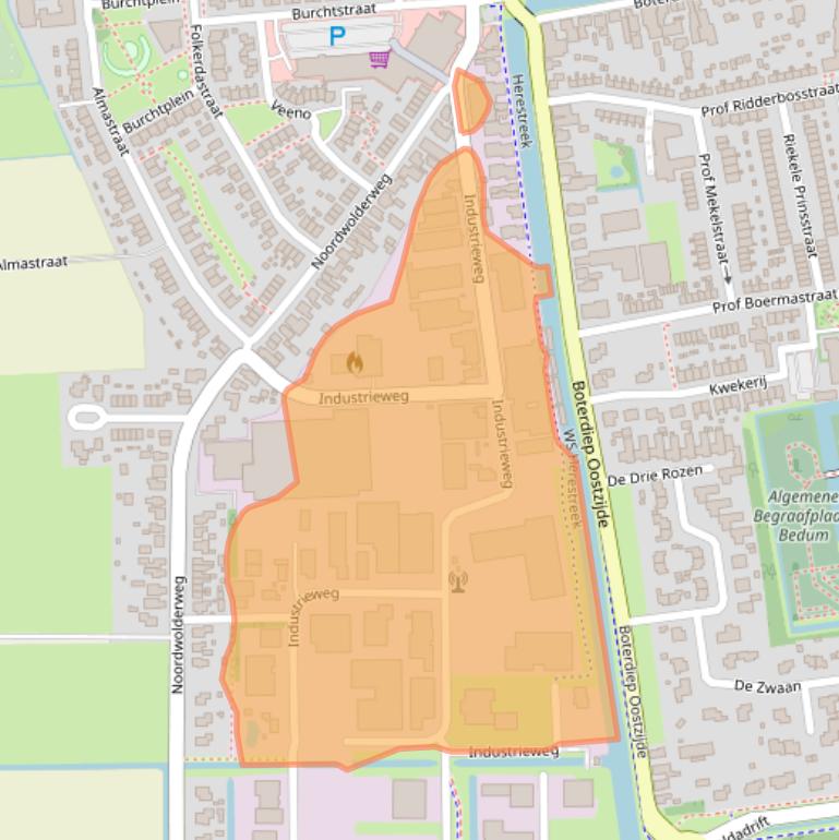 Kaart van postcodegebied 9781AC.