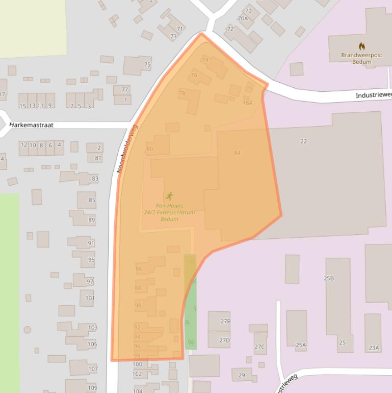 Kaart van postcodegebied 9781AK.