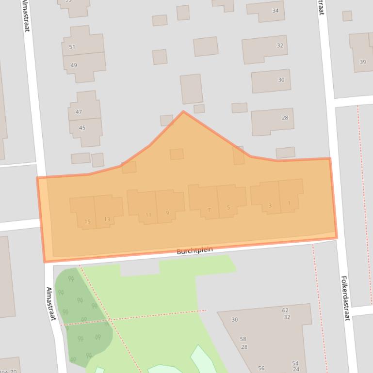 Kaart van postcodegebied 9781AV.