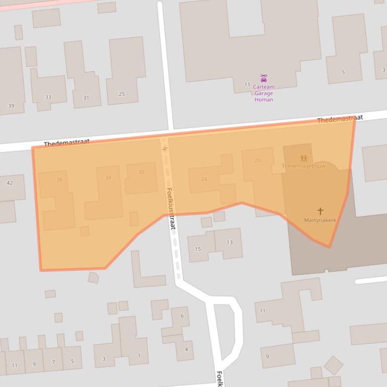 Kaart van postcodegebied 9781BH.