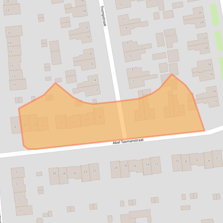 Kaart van postcodegebied 9781BR.