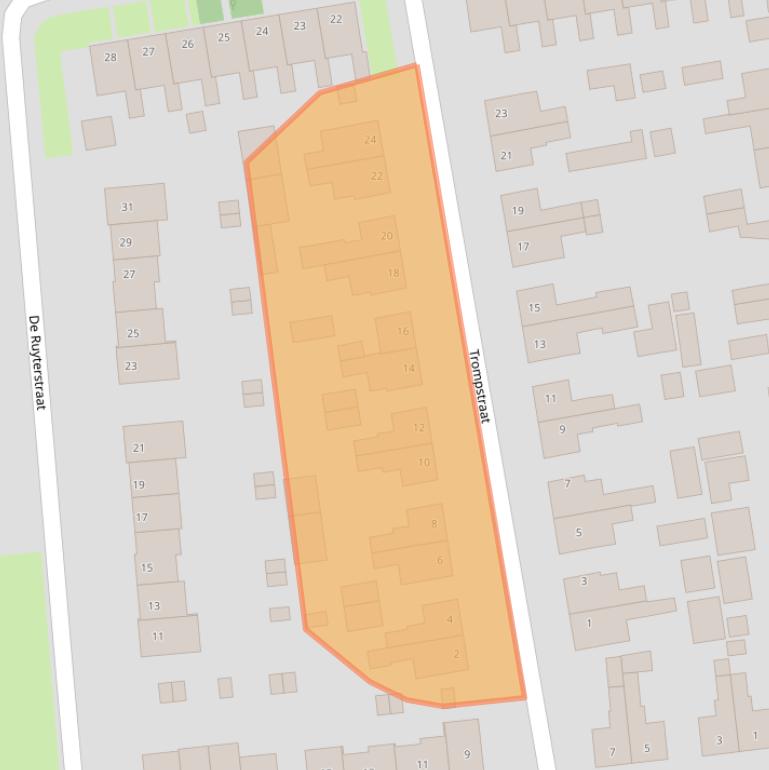 Kaart van postcodegebied 9781BV.