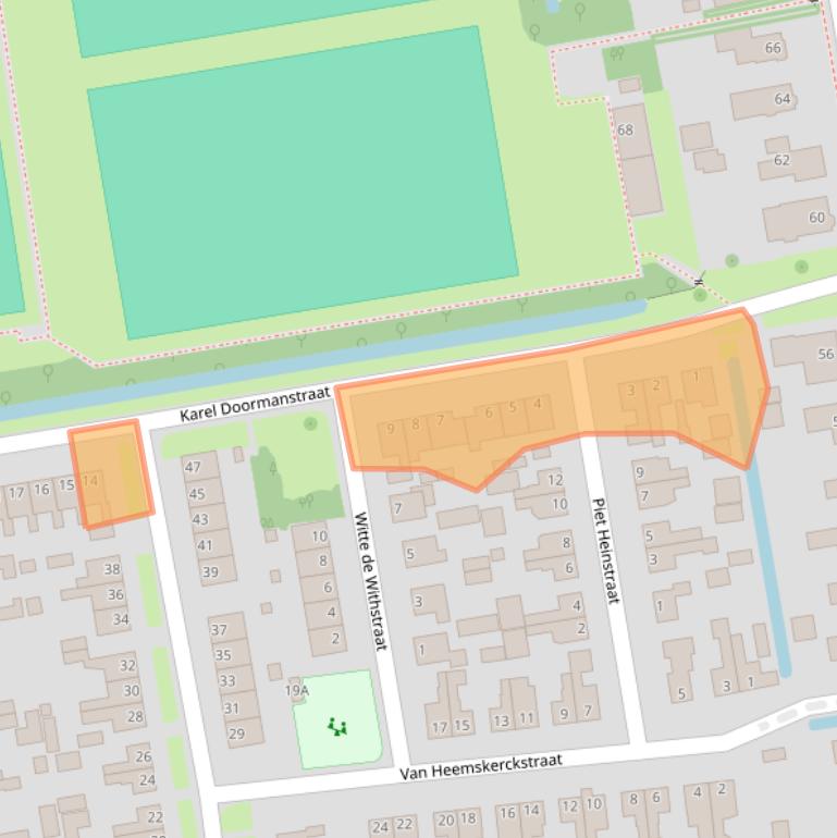 Kaart van postcodegebied 9781BX.