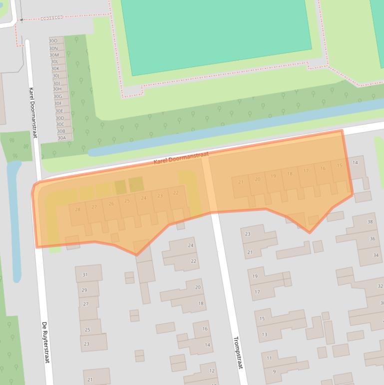 Kaart van postcodegebied 9781BZ.