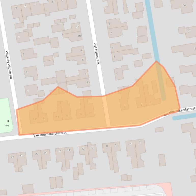 Kaart van postcodegebied 9781CC.