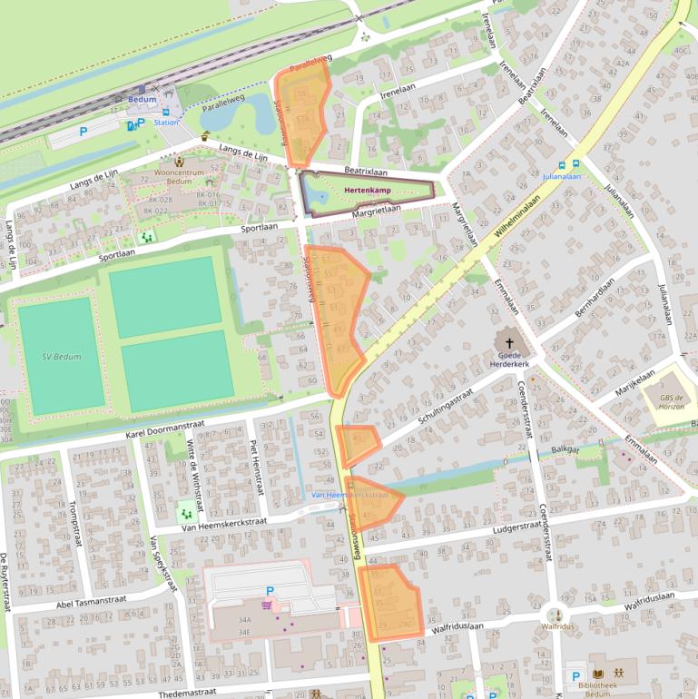 Kaart van postcodegebied 9781CG.