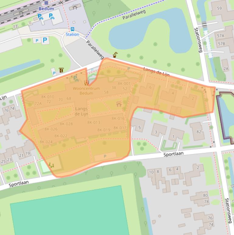 Kaart van postcodegebied 9781CX.