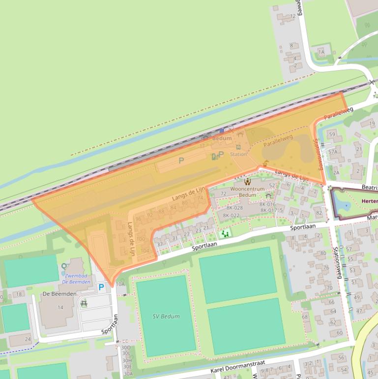 Kaart van postcodegebied 9781CZ.