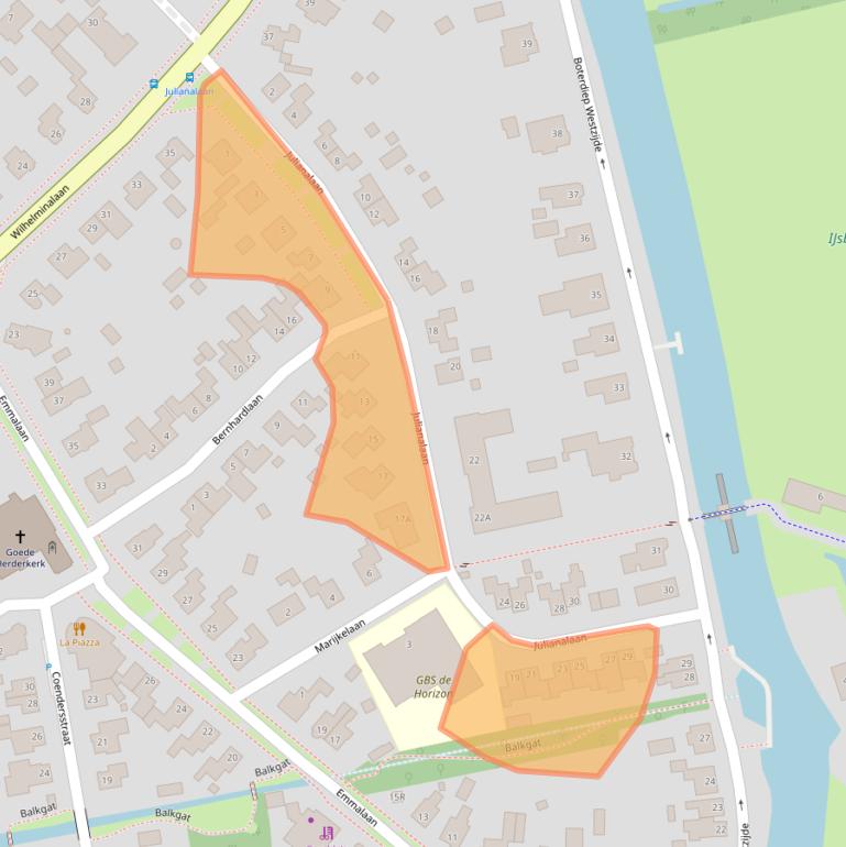 Kaart van postcodegebied 9781ED.