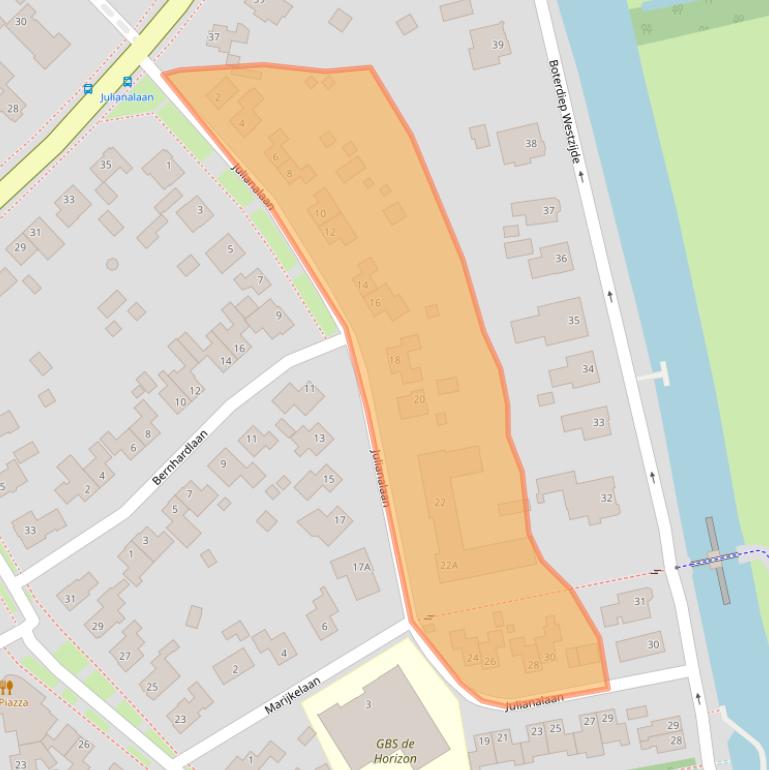 Kaart van postcodegebied 9781EE.