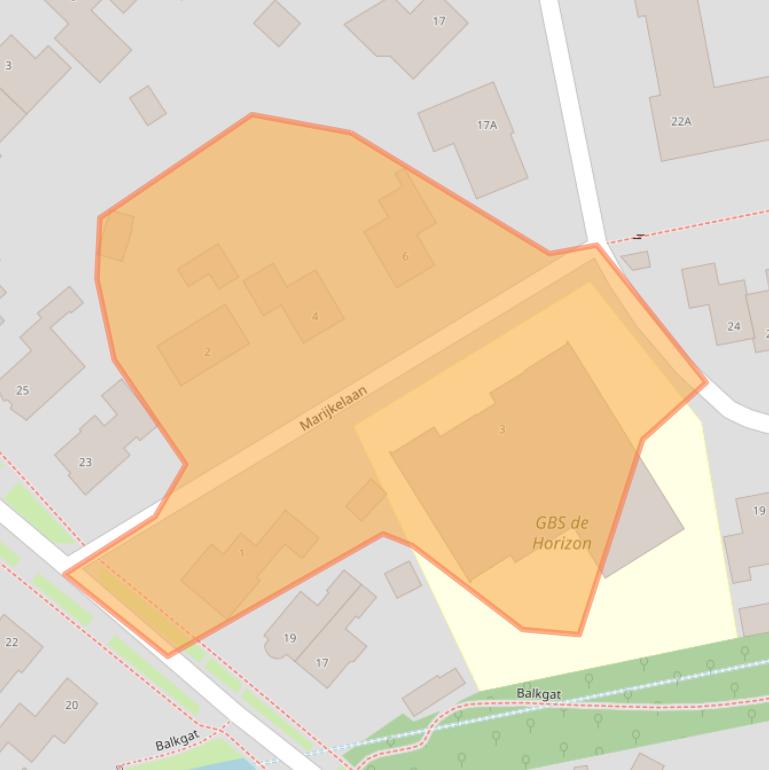 Kaart van postcodegebied 9781EG.