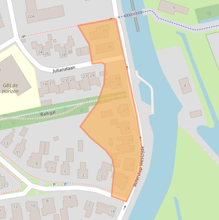 Kaart van postcodegebied 9781EJ.