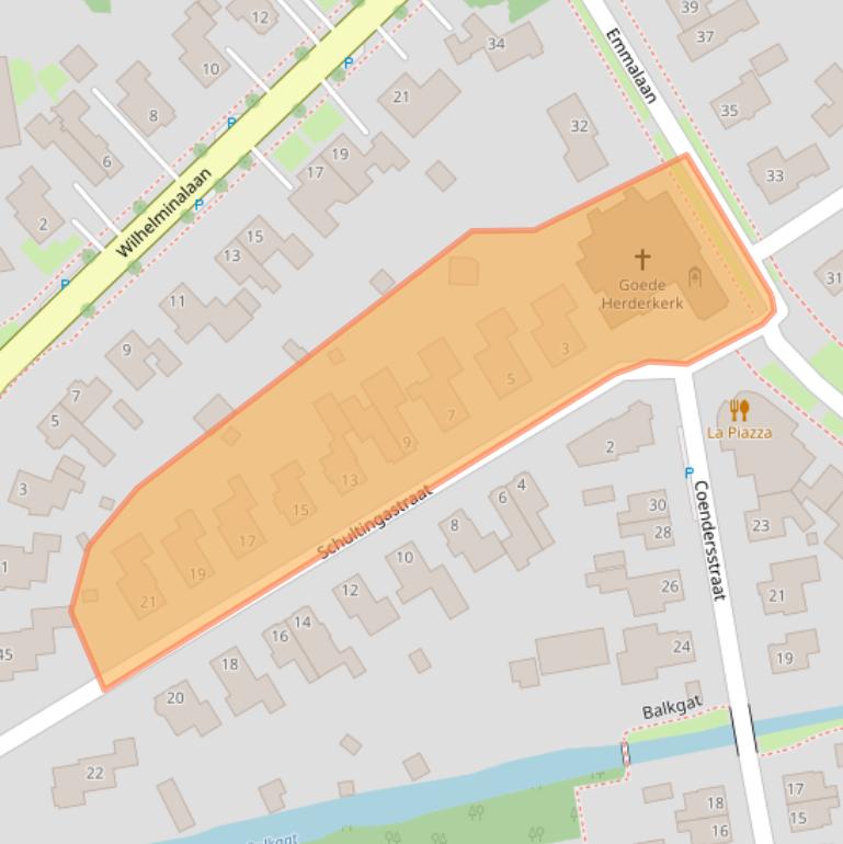 Kaart van postcodegebied 9781GA.