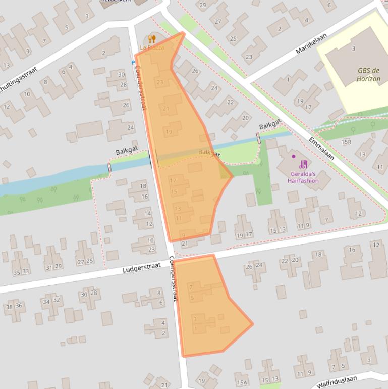 Kaart van postcodegebied 9781GC.