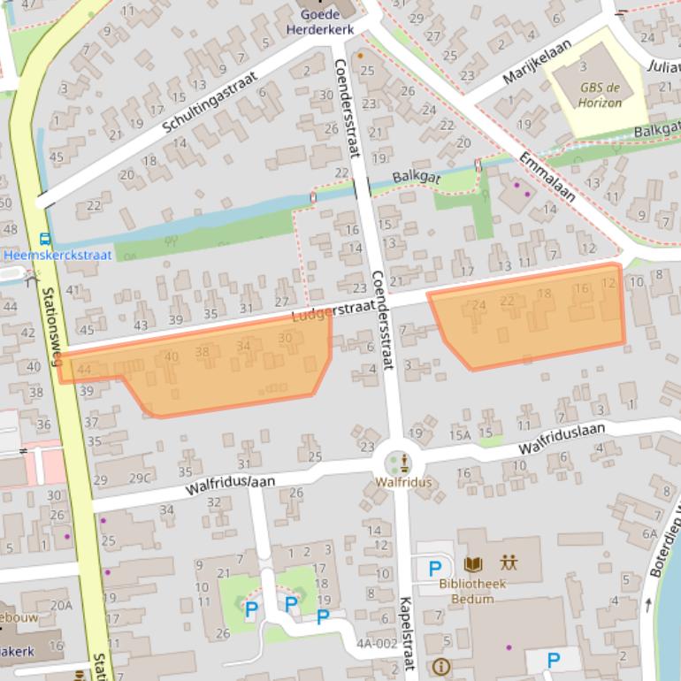 Kaart van postcodegebied 9781GG.